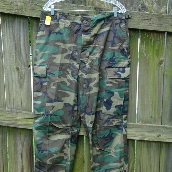 NEW 78' USMC Military Trouser RDF RipStop ERDL Hot Weather Camo Pants Med Reg - Picture 1 of 12